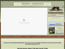 Tablet Screenshot of andrewmarkowitzrealestate.com